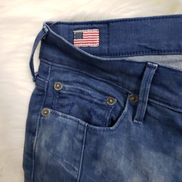 True Religion Halle Moto Jean's in Rebel Bleached - Picture 7 of 7